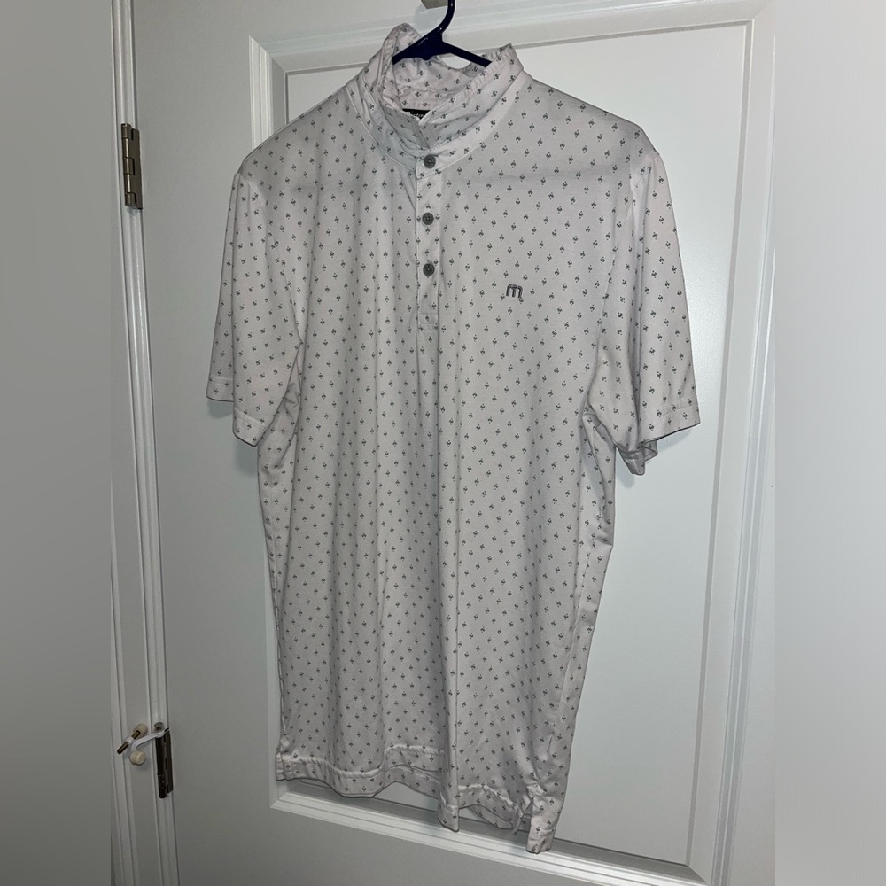 Travis Mathew Polo Medium White/Green